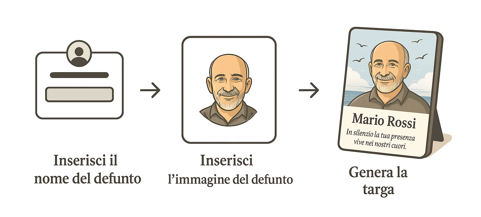 Fasi creazione targa commemorativa CREDO